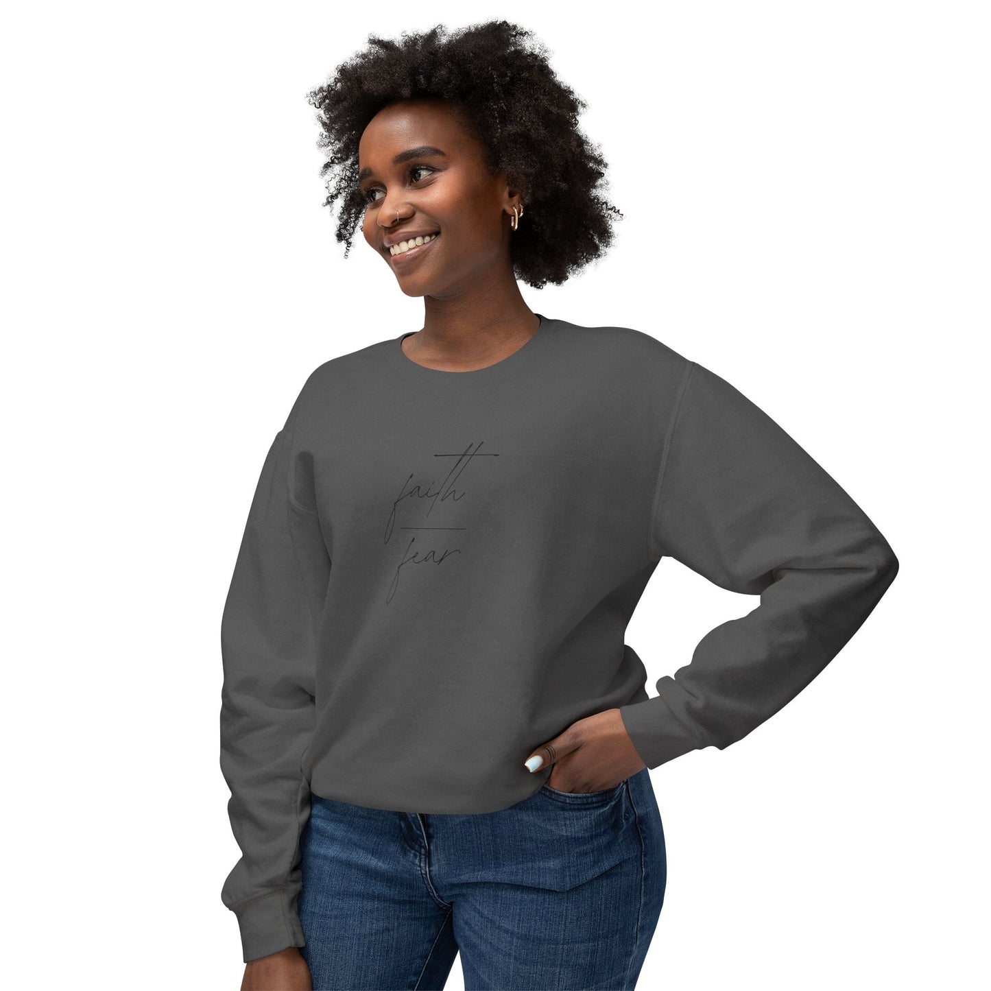 Faith Over Fear Lightweight Crewneck
