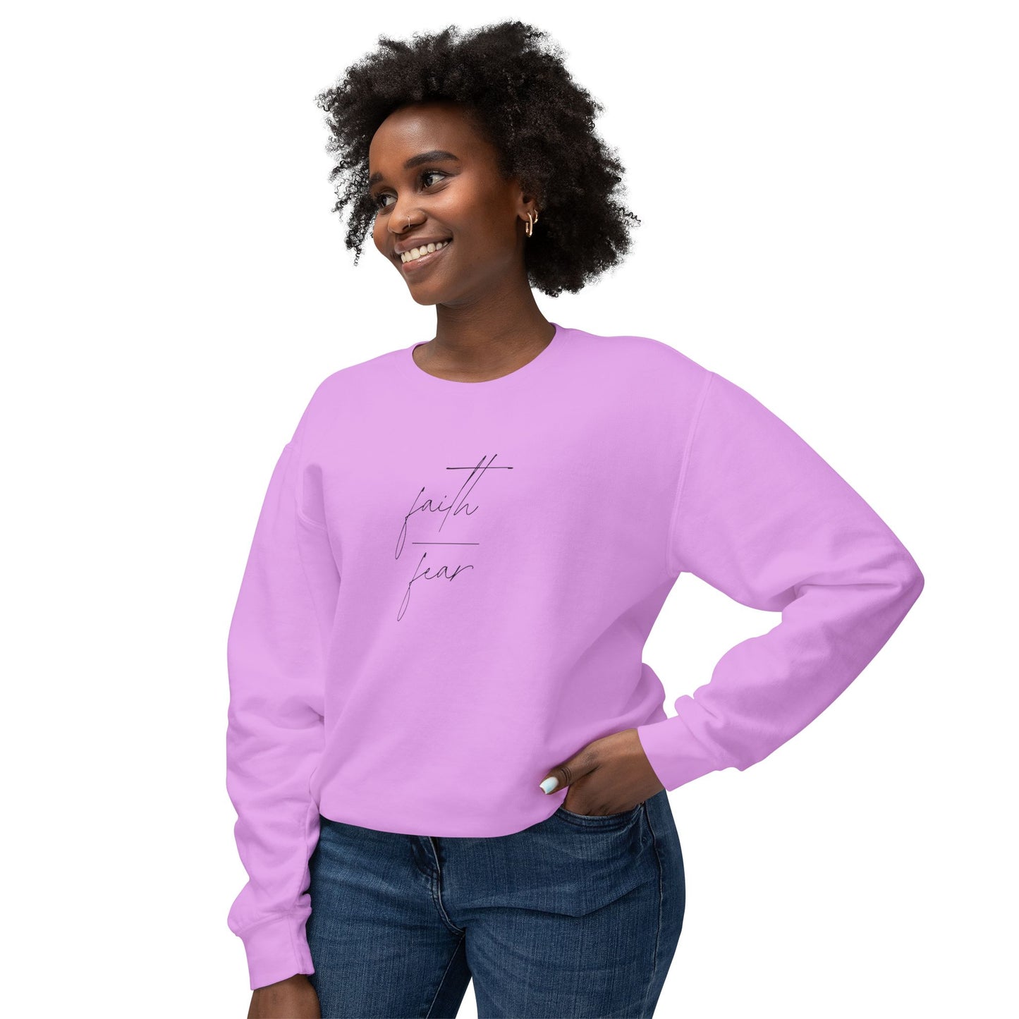 Faith Over Fear Lightweight Crewneck