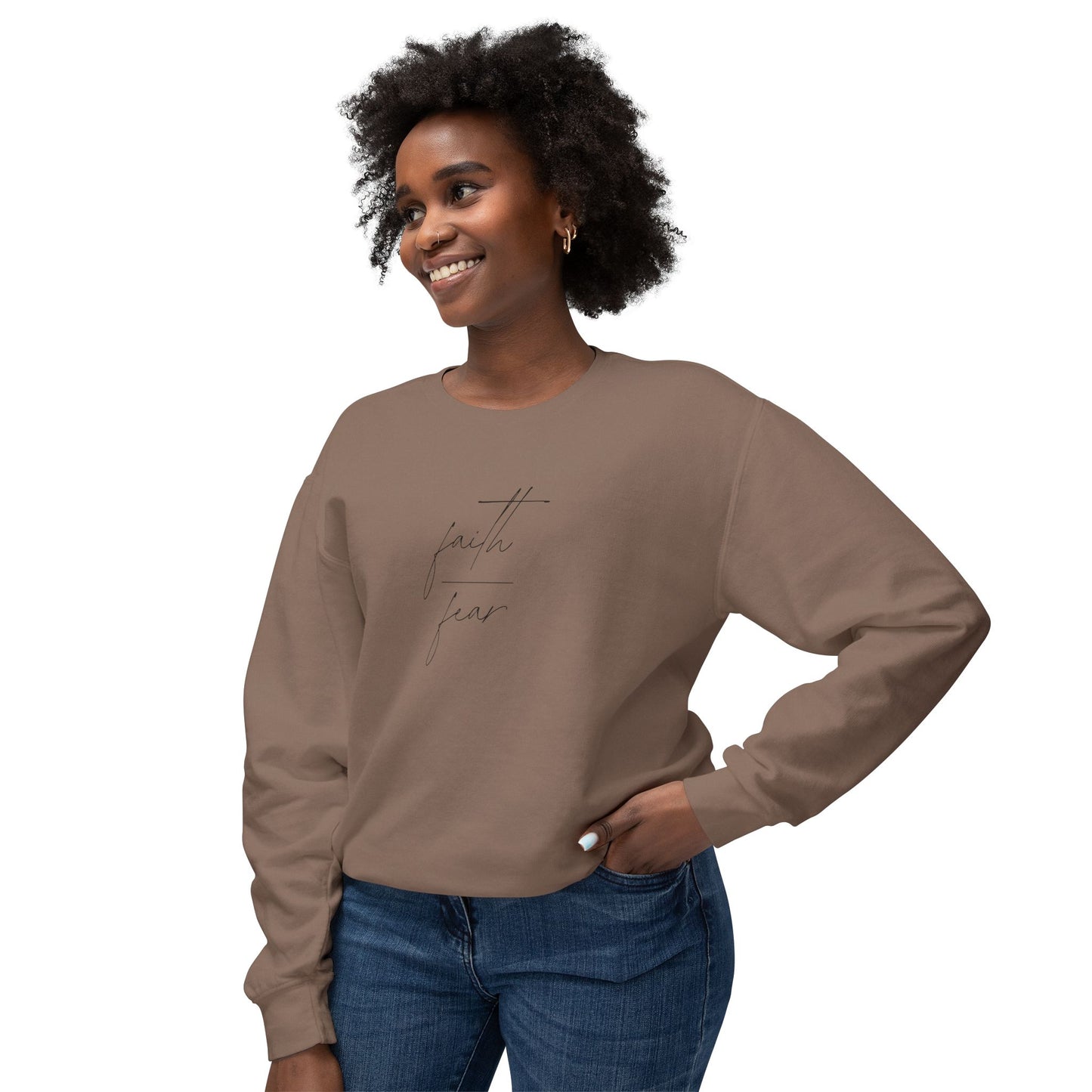 Faith Over Fear Lightweight Crewneck