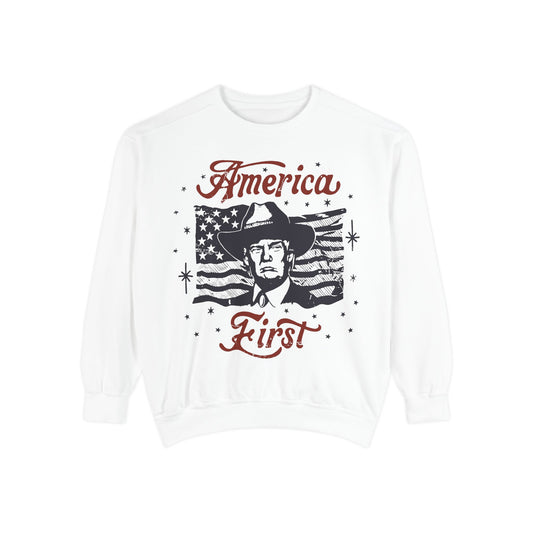 America First Trump Crewneck