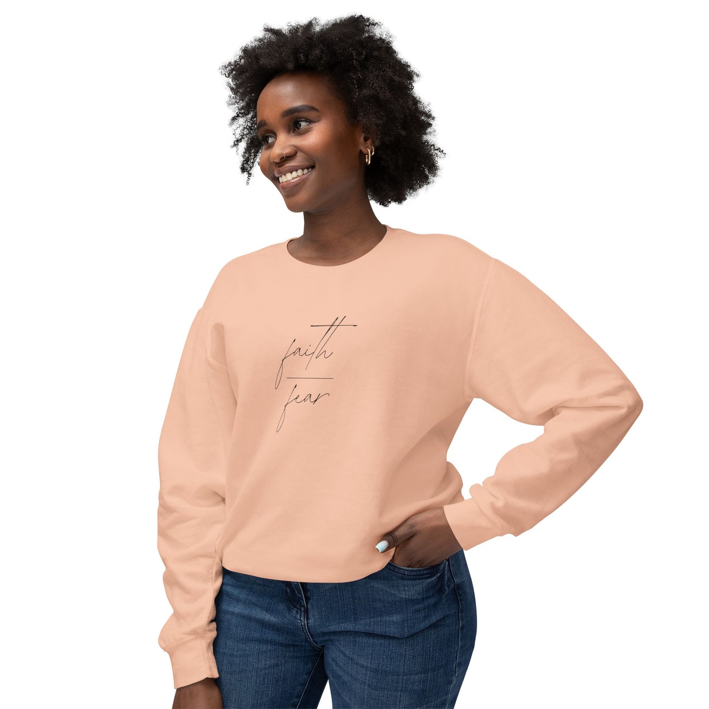 Faith Over Fear Lightweight Crewneck